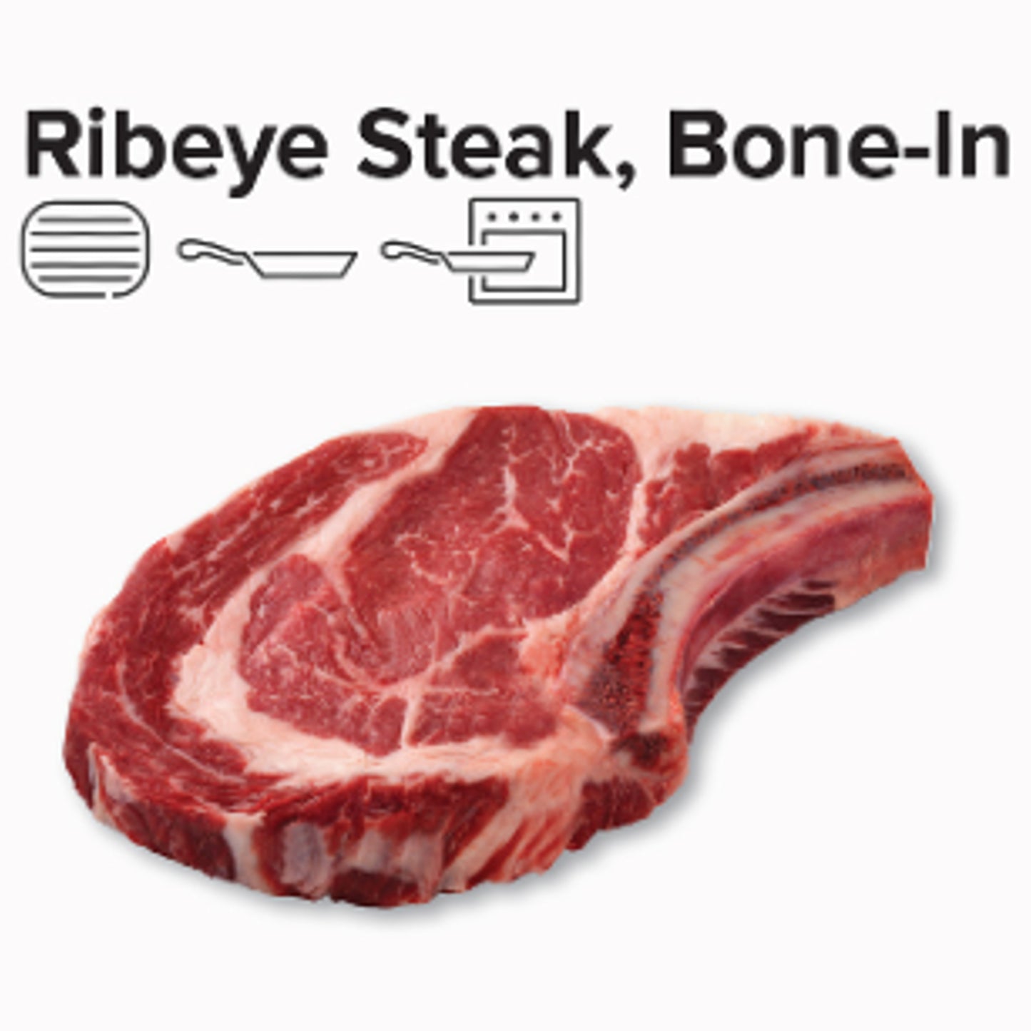 Rib-Eye Steak (Bone-In) Choice Plus Nebraska